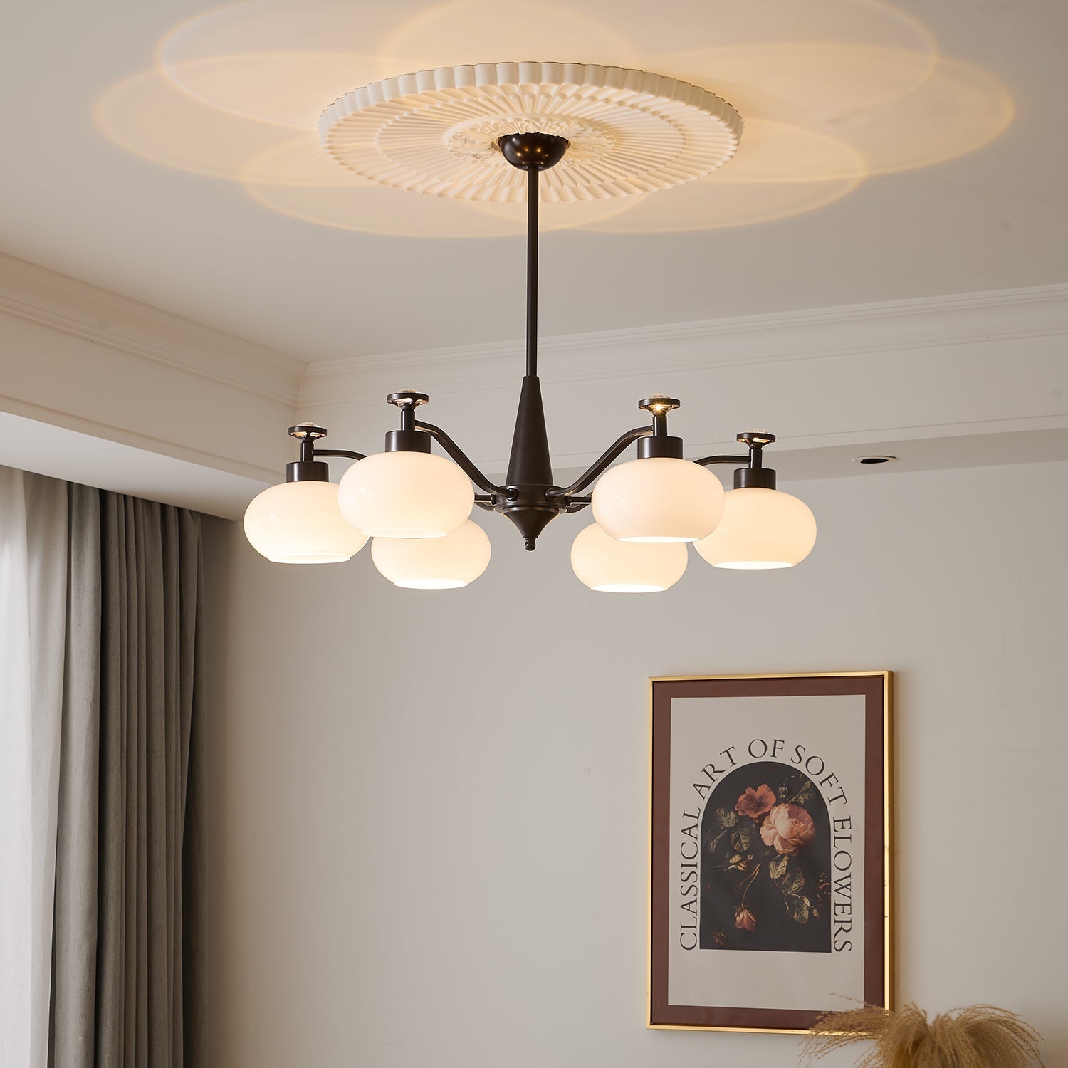 Althaen Chandelier Élégance Verre Vintage - Neutralighting