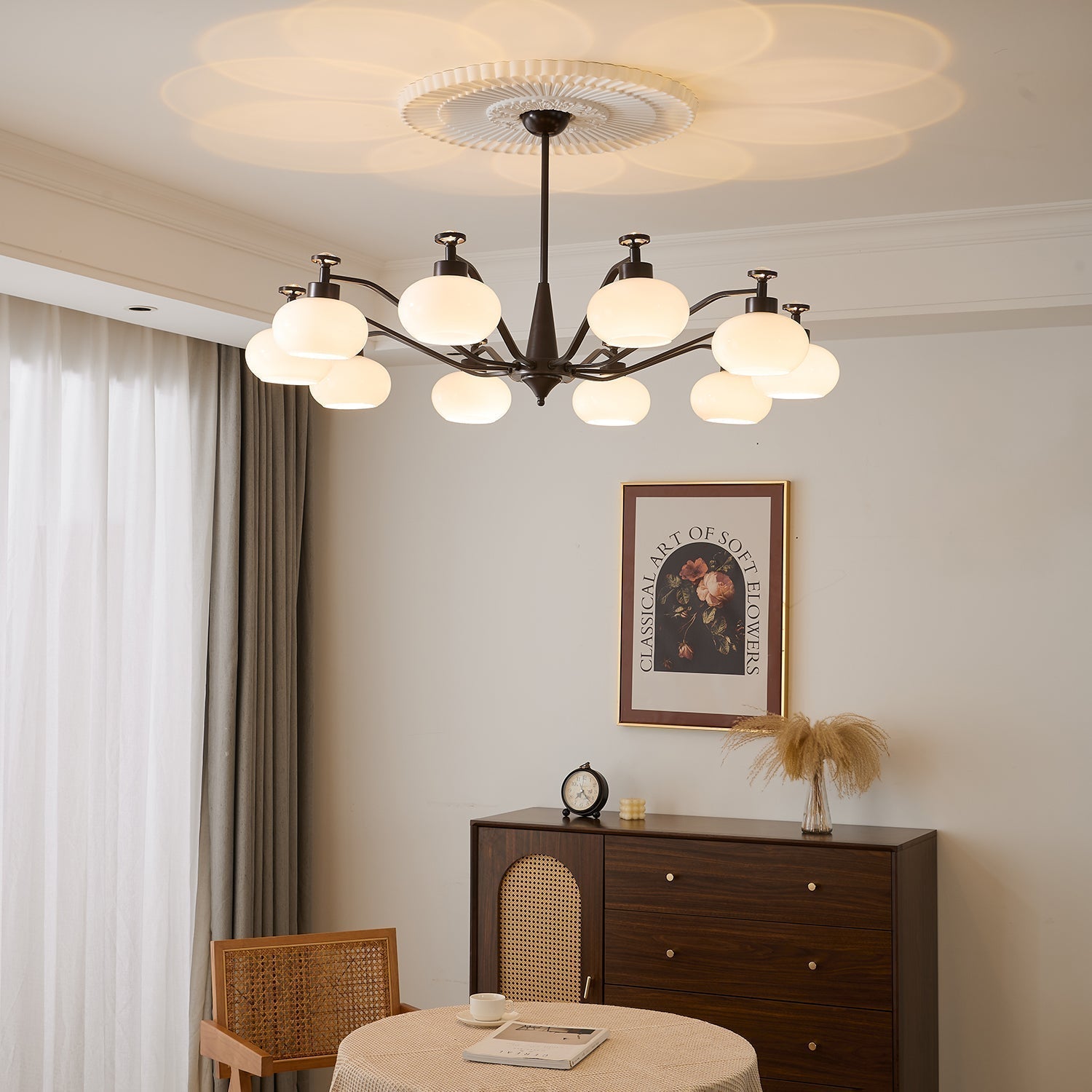 Althaen Chandelier Élégance Verre Vintage - Neutralighting