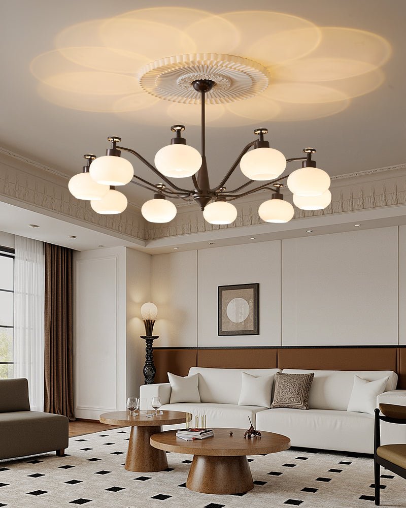 Althaen Chandelier Élégance Verre Vintage - Neutralighting