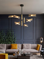 Lustra Chandelier Double 6-Luminaires Moderne - Neutralighting