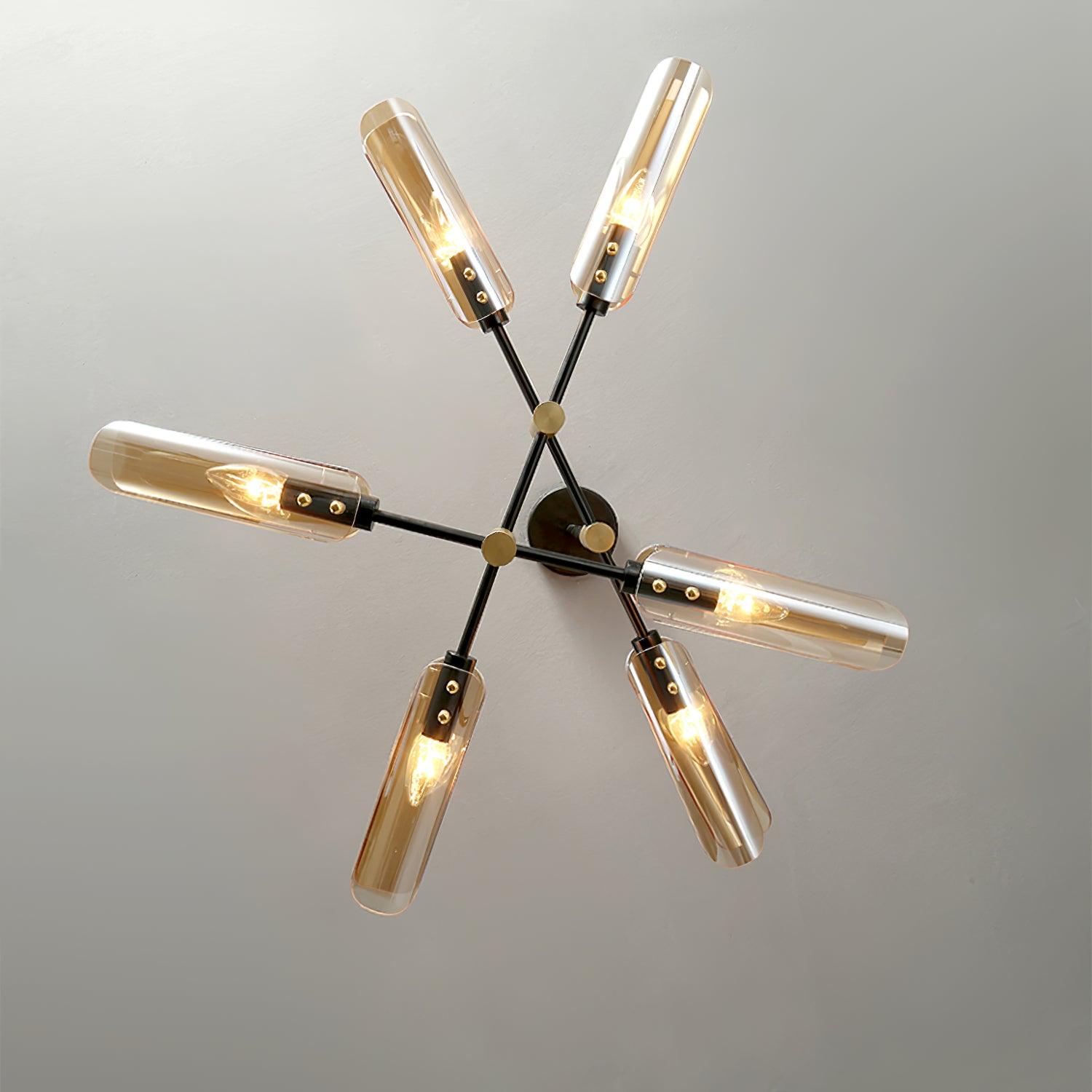Lustra Chandelier Double 6-Luminaires Moderne - Neutralighting