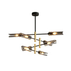 Lustra Chandelier Double 6-Luminaires Moderne - Neutralighting