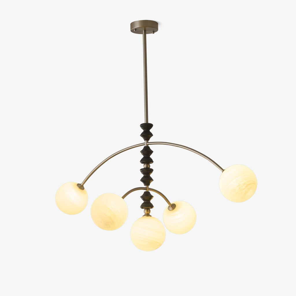 Cucarara Lustre Nordique Traditionnel Artistique en Bois à Arc - Neutralighting