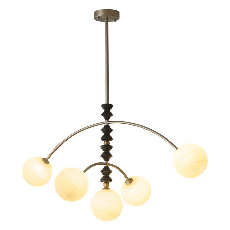 Cucarara Lustre Nordique Traditionnel Artistique en Bois à Arc - Neutralighting