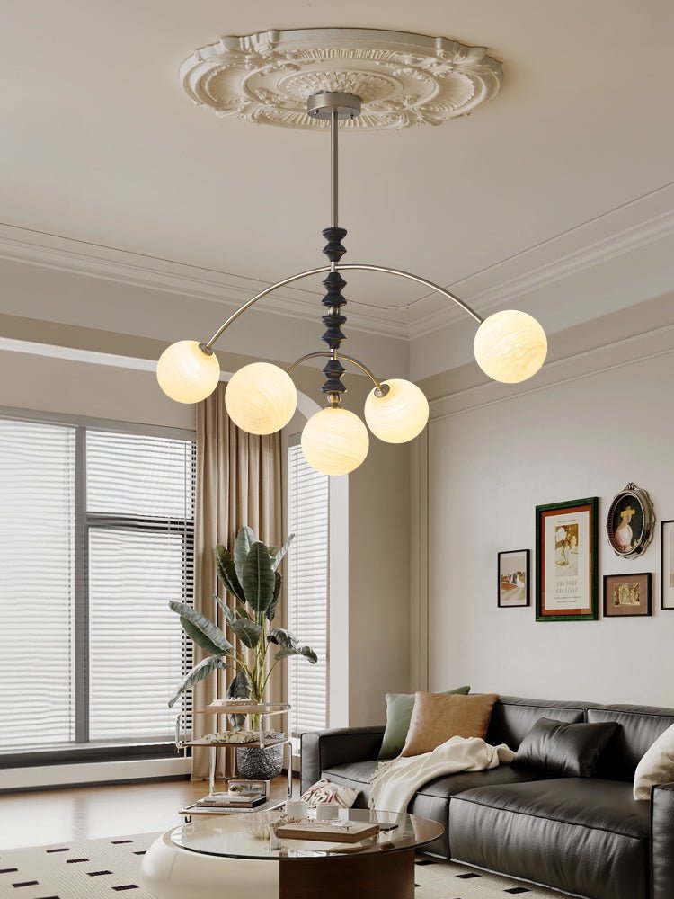 Cucarara Lustre Nordique Traditionnel Artistique en Bois à Arc - Neutralighting