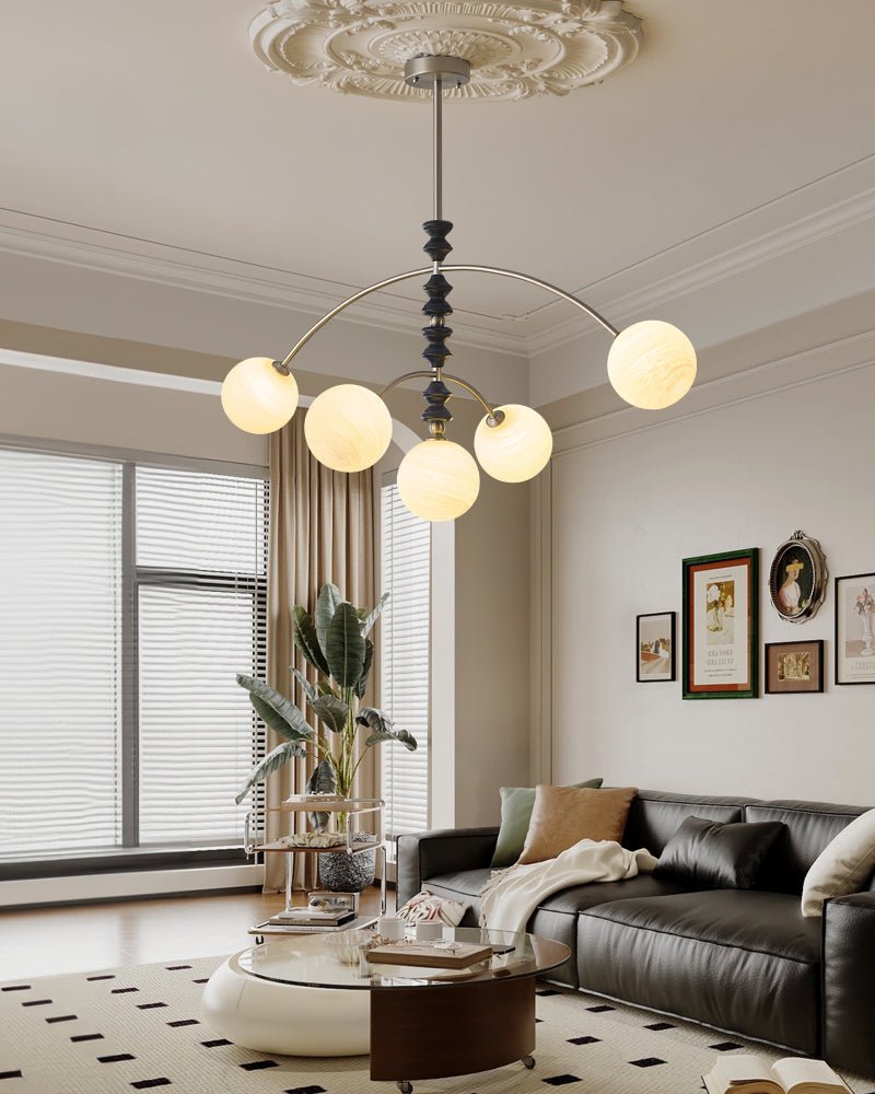 Cucarara Lustre Nordique Traditionnel Artistique en Bois à Arc - Neutralighting
