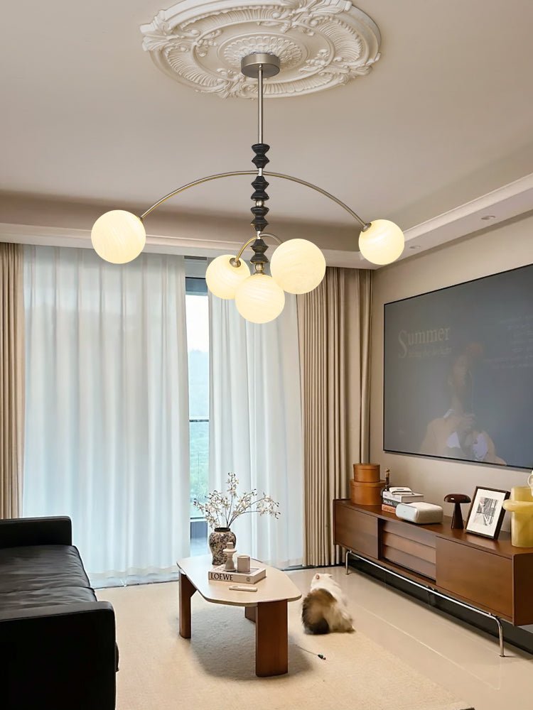 Cucarara Lustre Nordique Traditionnel Artistique en Bois à Arc - Neutralighting