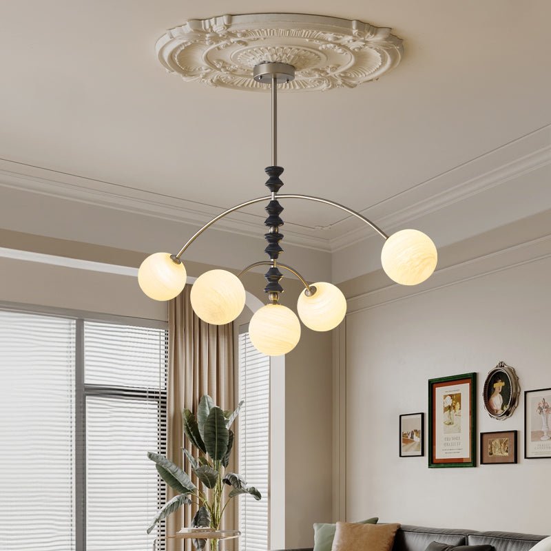Cucarara Lustre Nordique Traditionnel Artistique en Bois à Arc - Neutralighting