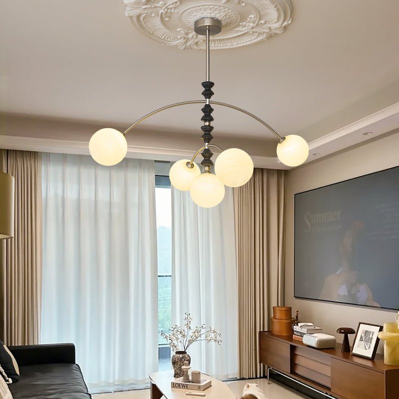 Cucarara Lustre Nordique Traditionnel Artistique en Bois à Arc - Neutralighting