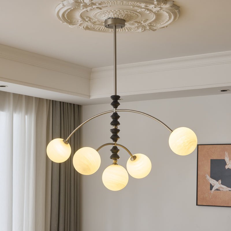 Cucarara Lustre Nordique Traditionnel Artistique en Bois à Arc - Neutralighting