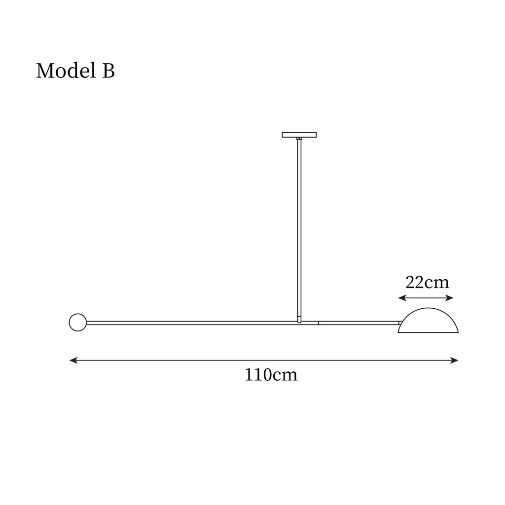 Orbital Lampe Pendante Linéaire Moderne Balance - Neutralighting