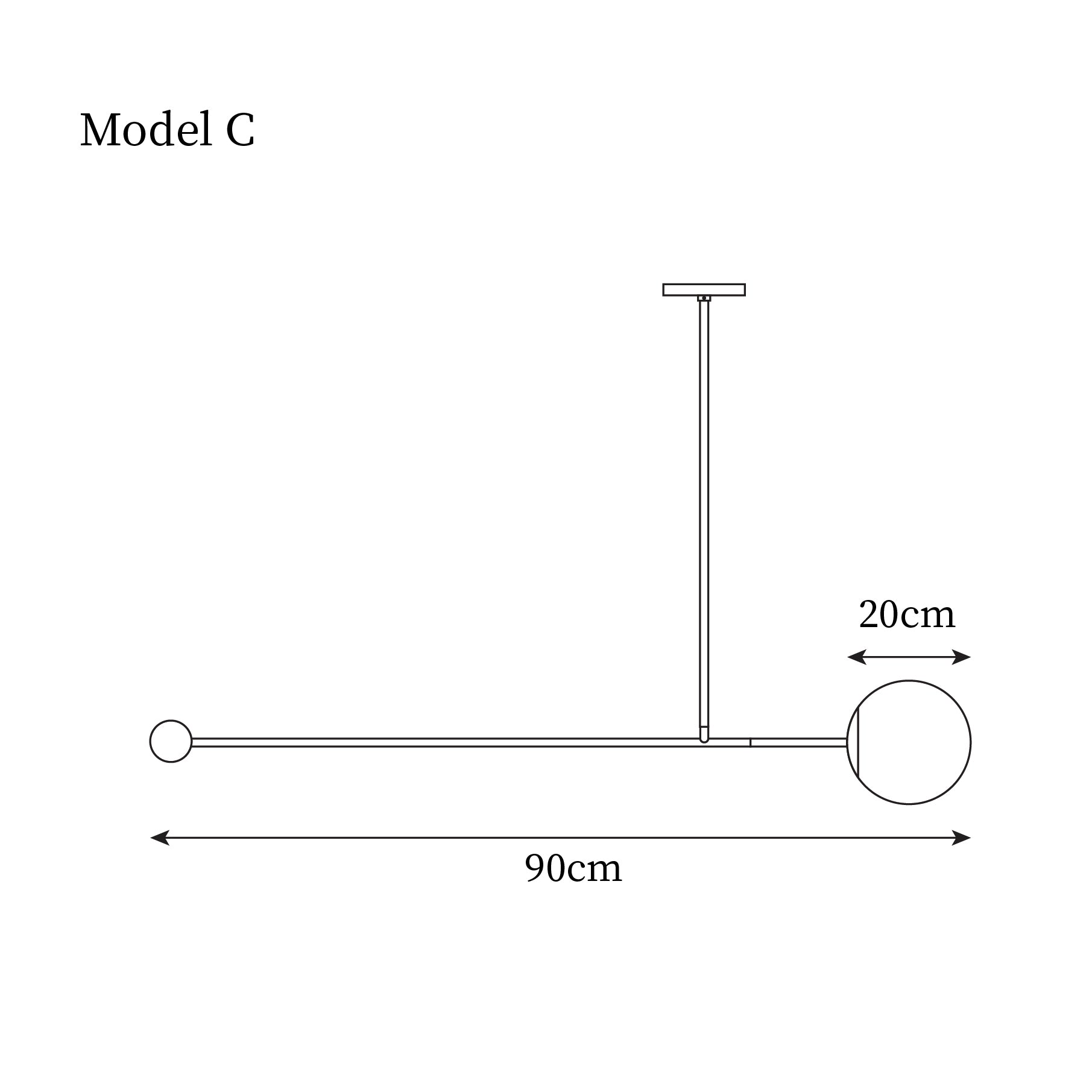 Orbital Lampe Pendante Linéaire Moderne Balance - Neutralighting