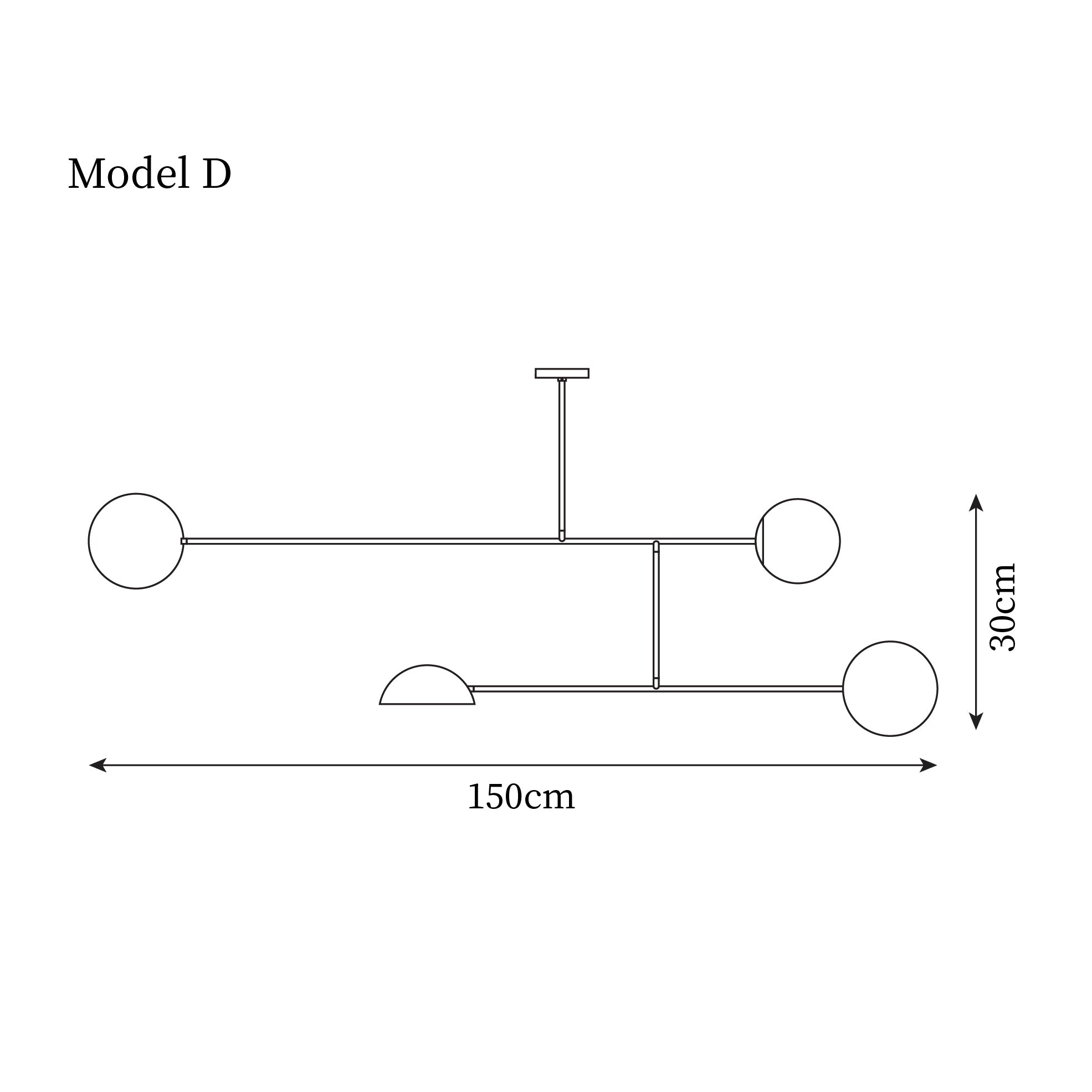 Orbital Lampe Pendante Linéaire Moderne Balance - Neutralighting