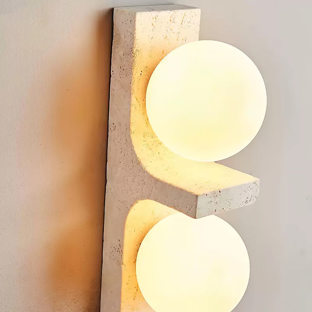 Cassiopeia Applique Murale Minimaliste en Travertin - Neutralighting