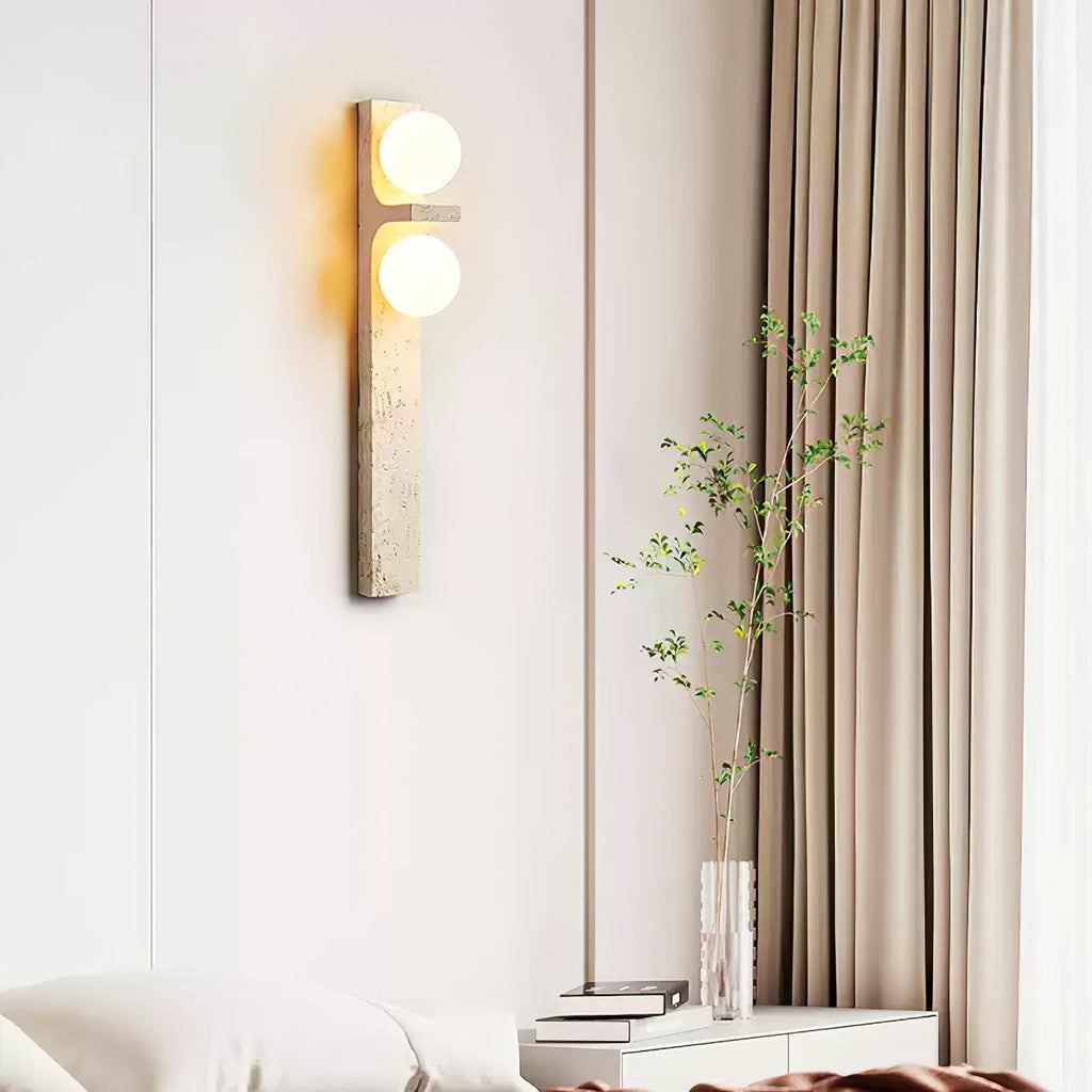 Cassiopeia Applique Murale Minimaliste en Travertin - Neutralighting