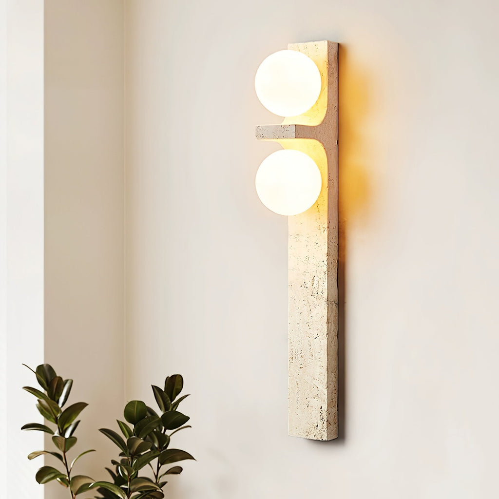 Cassiopeia Applique Murale Minimaliste en Travertin - Neutralighting