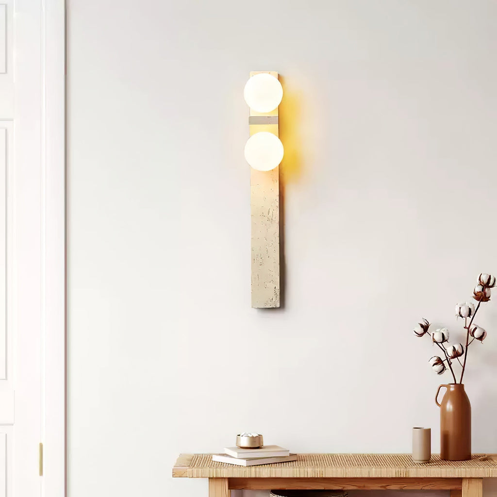 Cassiopeia Applique Murale Minimaliste en Travertin - Neutralighting