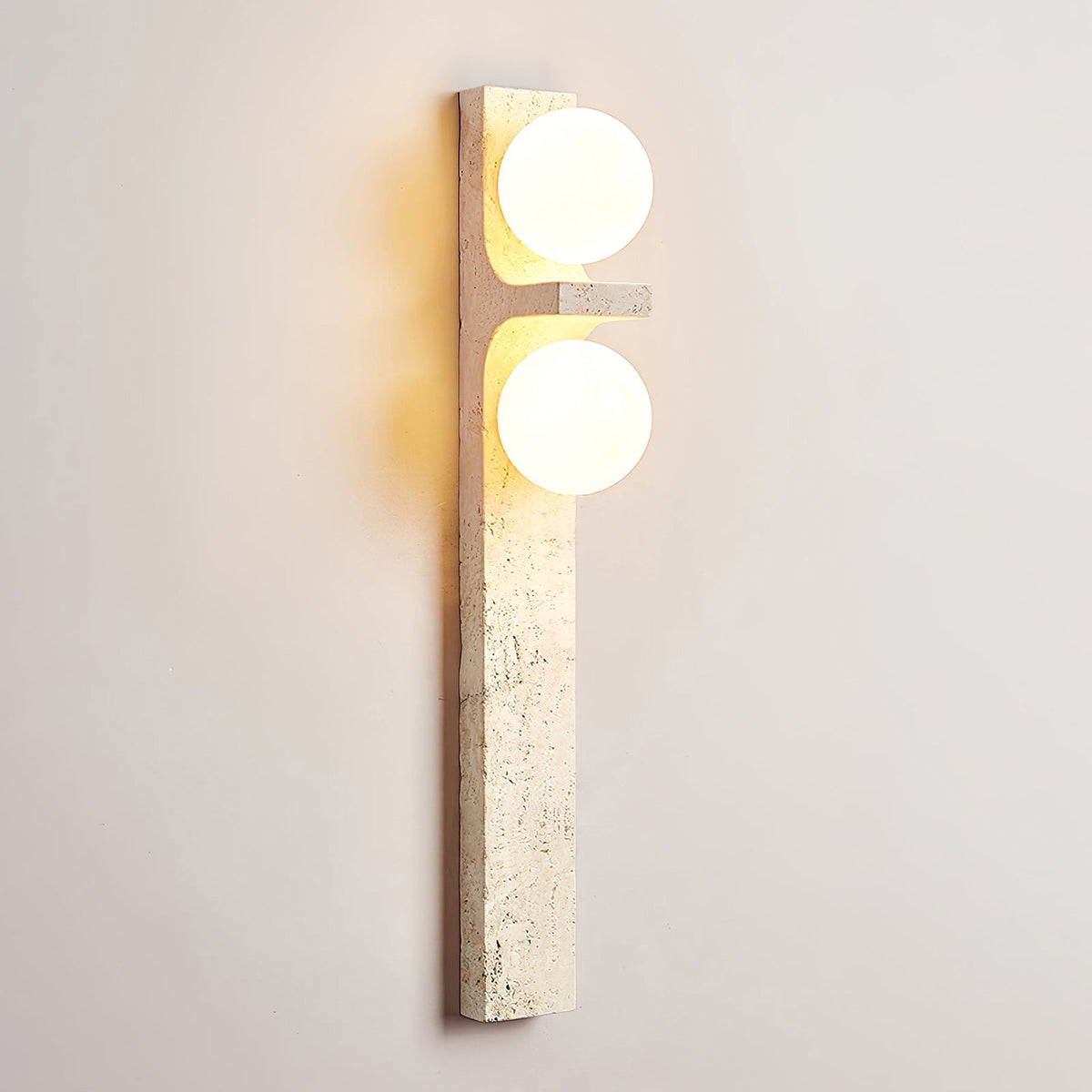 Eirikuvys Organique Moderne Minimaliste Travertin Applique Murale - Neutralighting