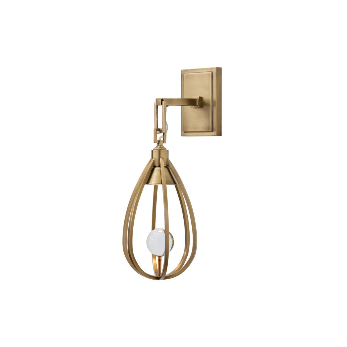 Gloruvys Moderne Minimaliste Laiton Cristal Applique Murale - Neutralighting