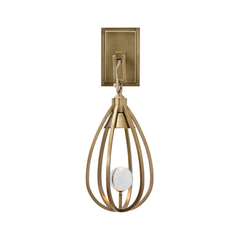 Gloruvys Moderne Minimaliste Laiton Cristal Applique Murale - Neutralighting