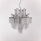 Lustra Suspension Lampe Chaîne en Nickel Coulant - Neutralighting