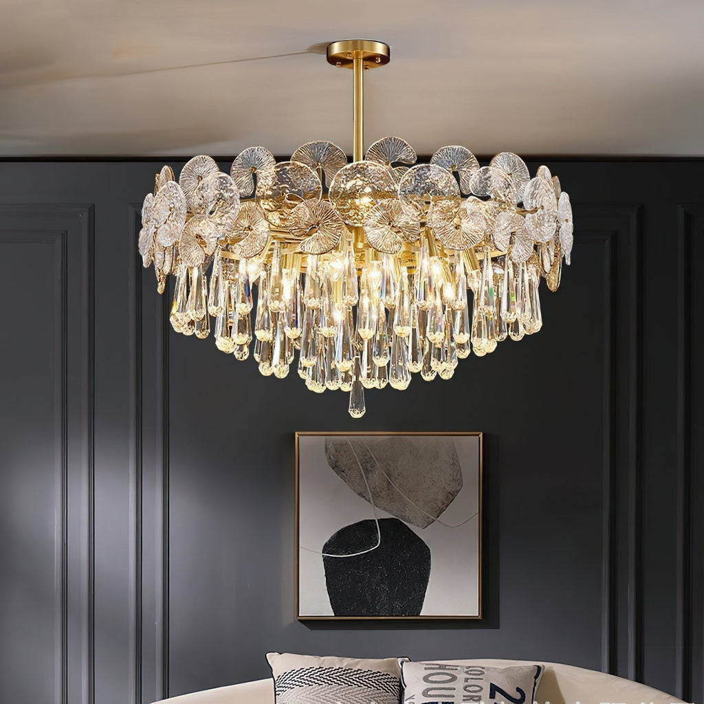Caeluvyo Postmodern Luxe Élégance Cristal Lustre - Neutralighting