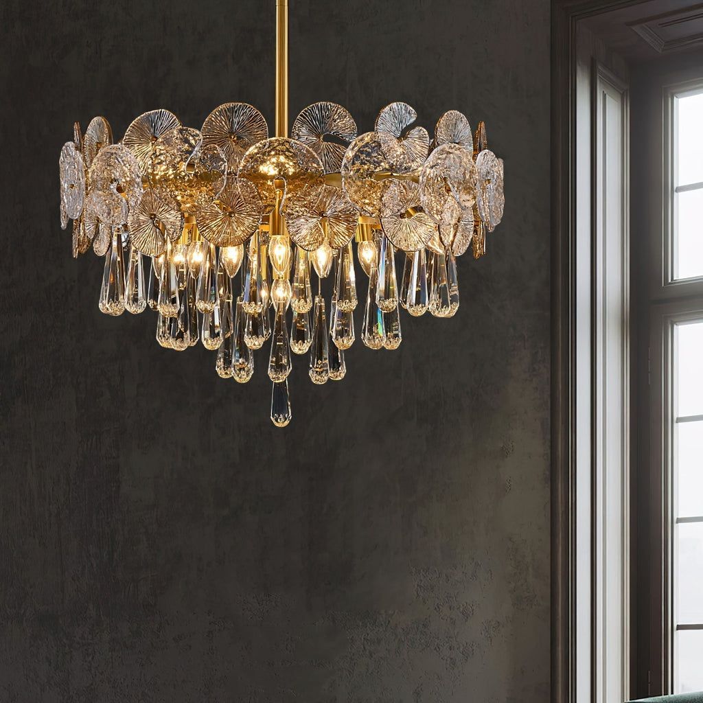 Caeluvyo Postmodern Luxe Élégance Cristal Lustre - Neutralighting