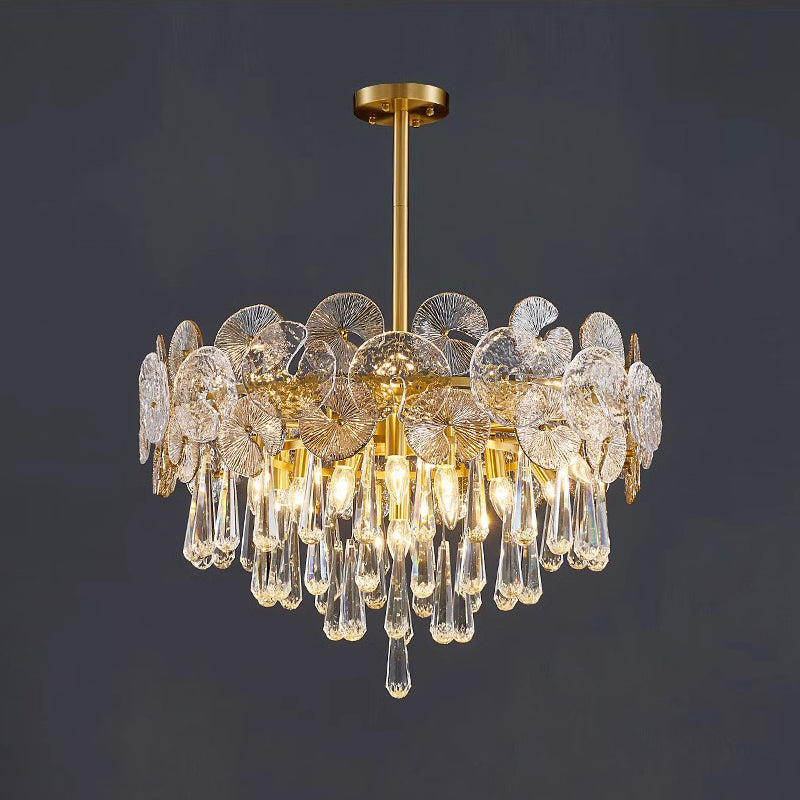 Caeluvyo Postmodern Luxe Élégance Cristal Lustre - Neutralighting