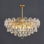 Caeluvyo Postmodern Luxe Élégance Cristal Lustre - Neutralighting