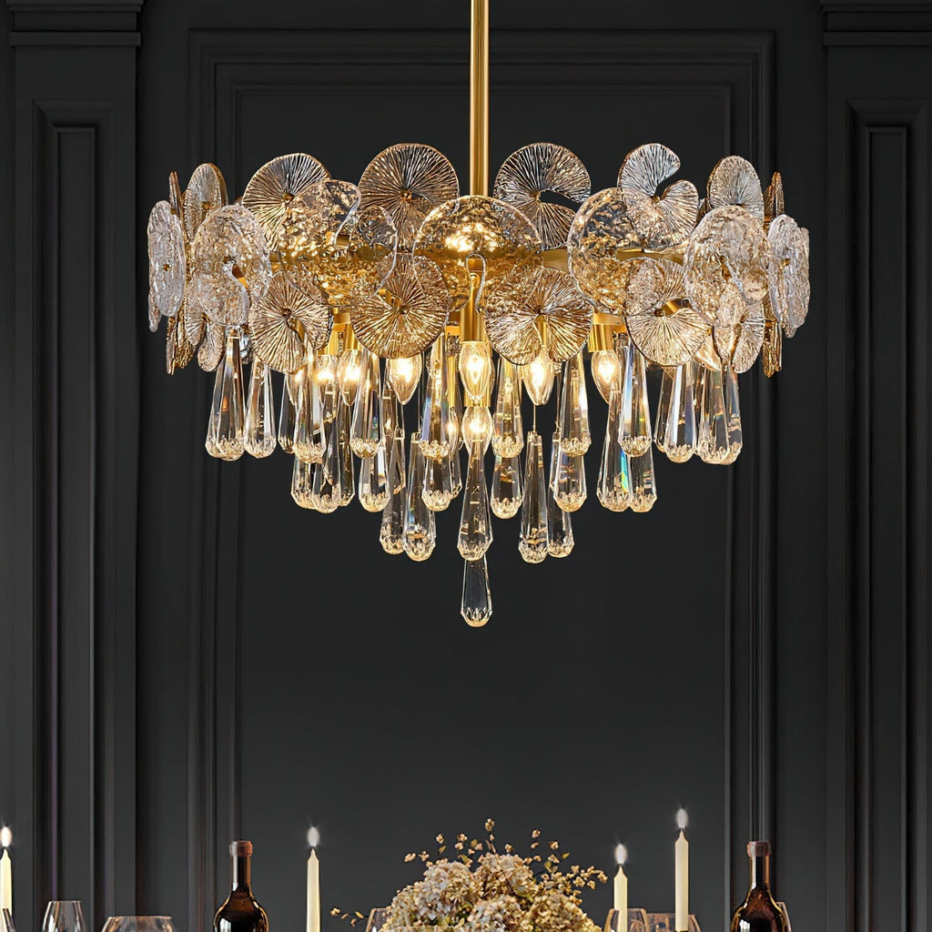 Caeluvyo Postmodern Luxe Élégance Cristal Lustre - Neutralighting