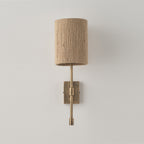 Eirikuvyo Moderne Minimaliste Métal Tissu Applique Murale - Neutralighting