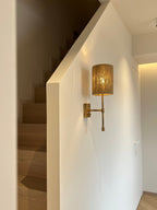 Eirikuvyo Moderne Minimaliste Métal Tissu Applique Murale - Neutralighting