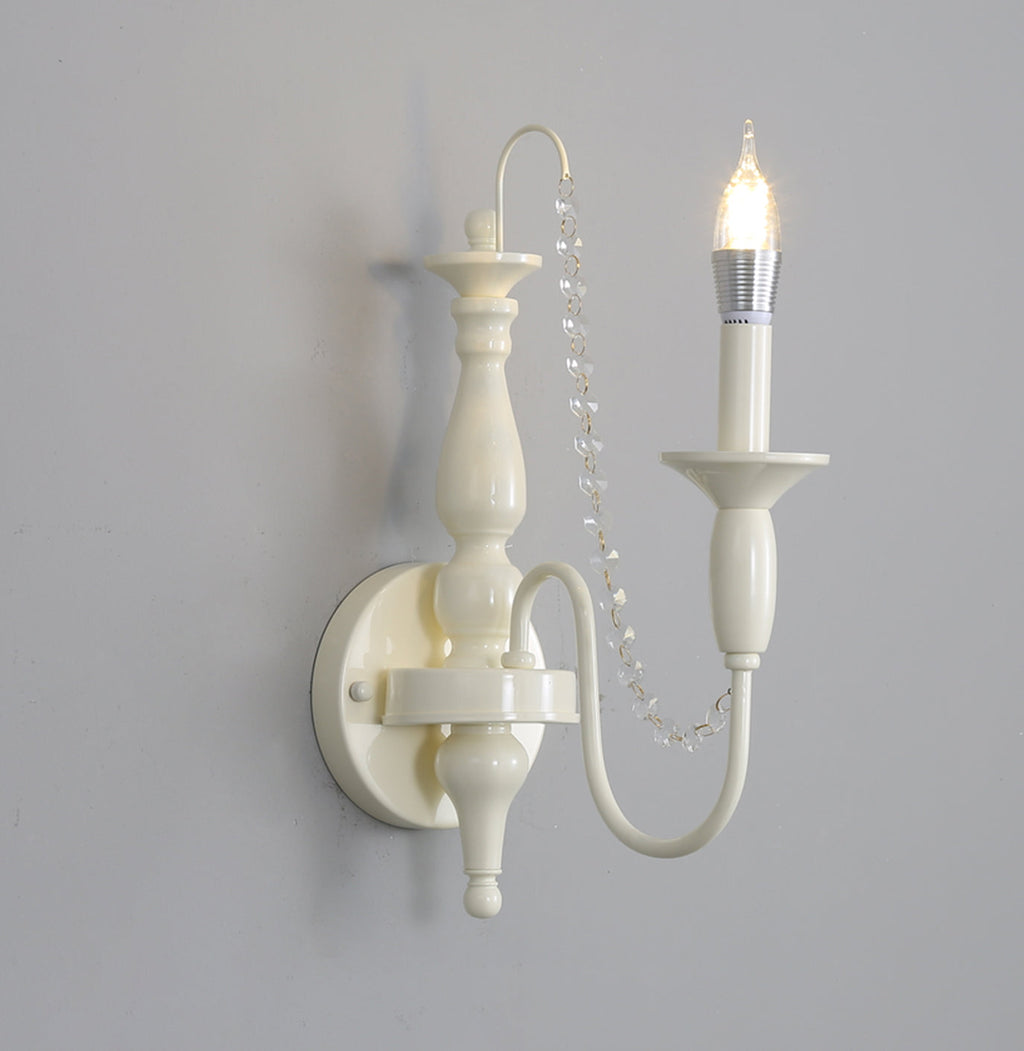 Jarnbruvys Traditionnel Bougie Métal Cristal Applique Murale - Neutralighting