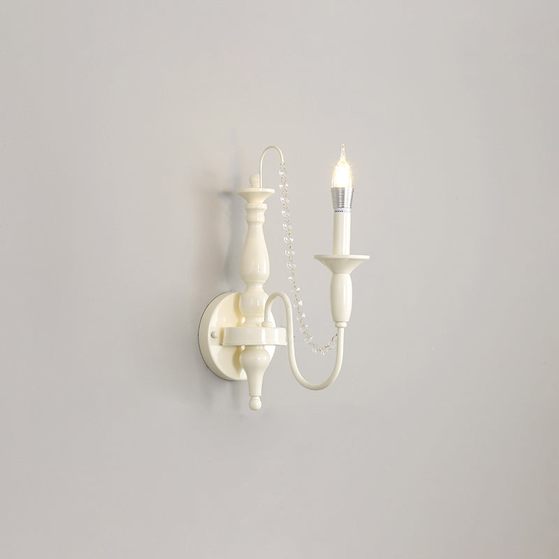 Jarnbruvys Traditionnel Bougie Métal Cristal Applique Murale - Neutralighting
