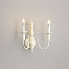 Jarnbruvys Traditionnel Bougie Métal Cristal Applique Murale - Neutralighting