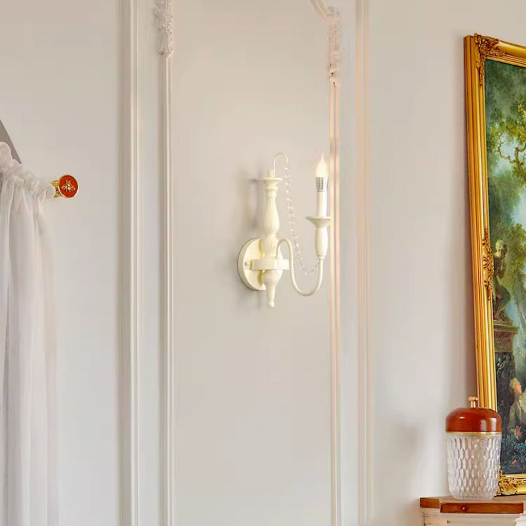 Jarnbruvys Traditionnel Bougie Métal Cristal Applique Murale - Neutralighting