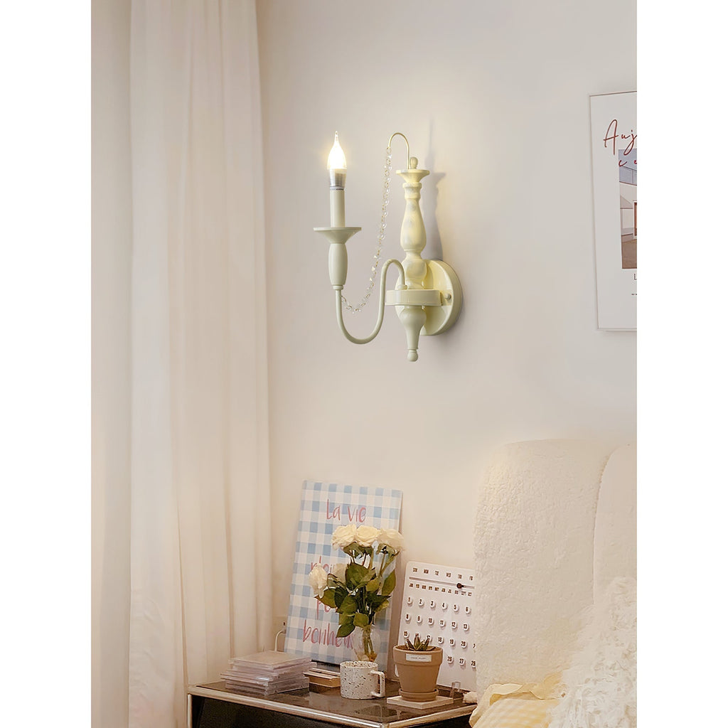 Jarnbruvys Traditionnel Bougie Métal Cristal Applique Murale - Neutralighting