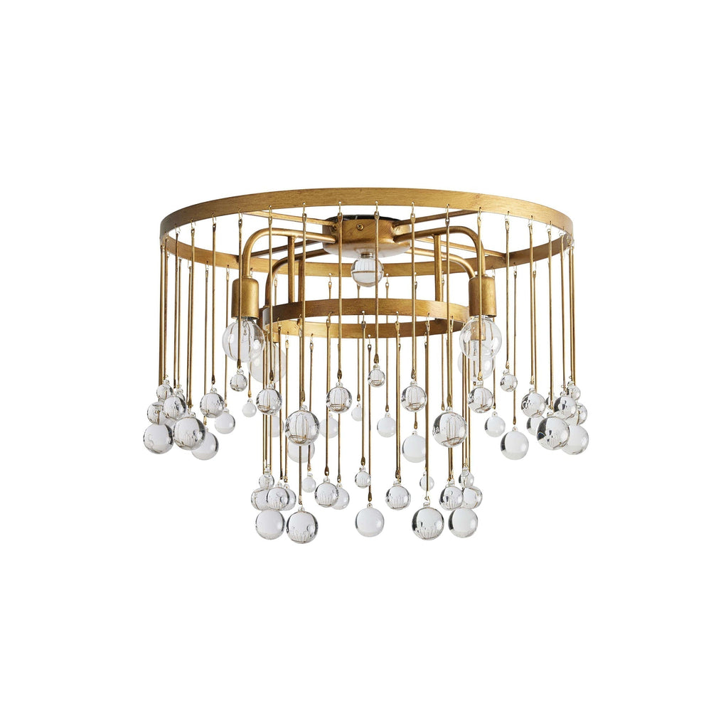 Fljotuvyo Postmodern Luxe Laiton Cristal Montage Encastré Plafonnier - Neutralighting