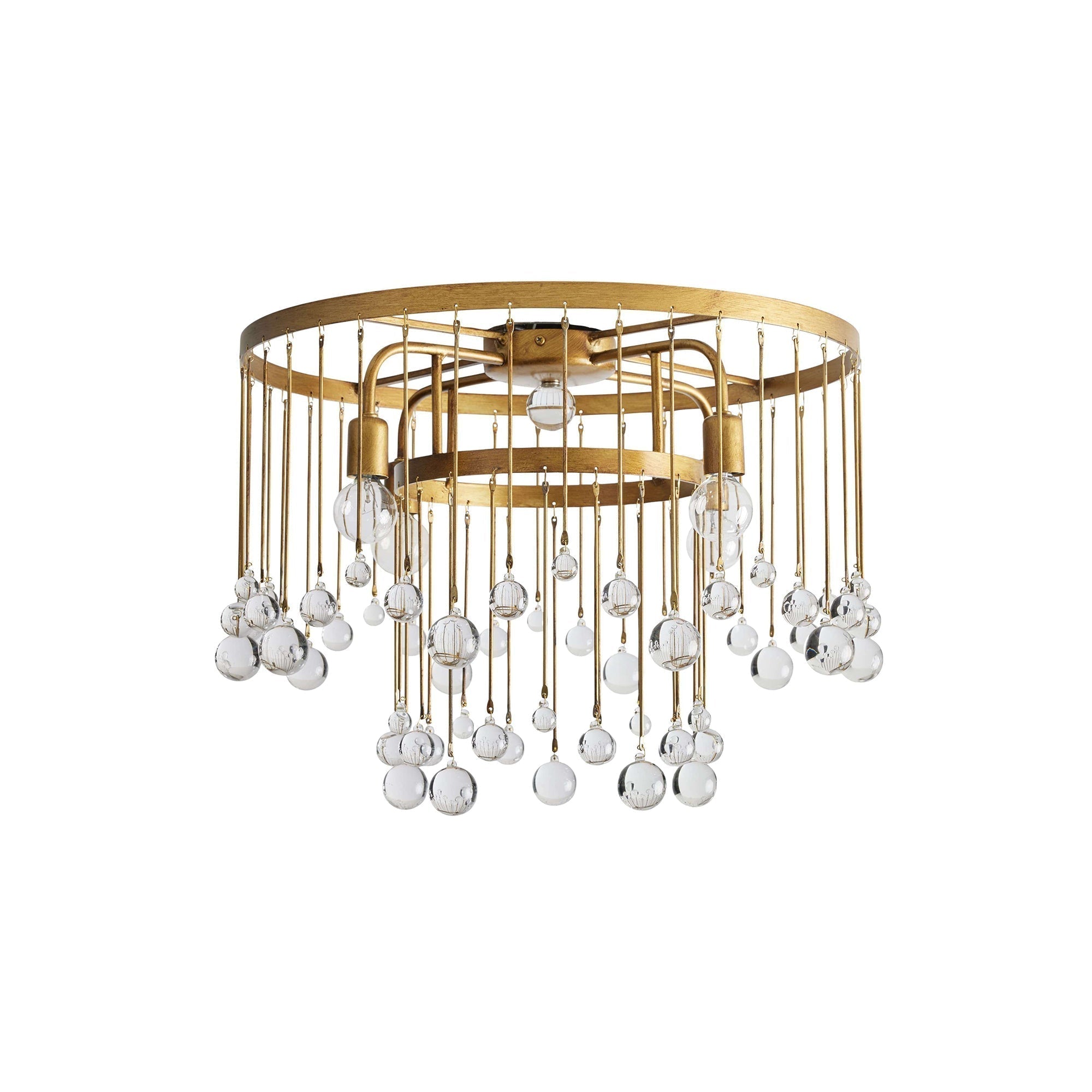 Fljotuvyo Postmodern Luxe Laiton Cristal Montage Encastré Plafonnier - Neutralighting