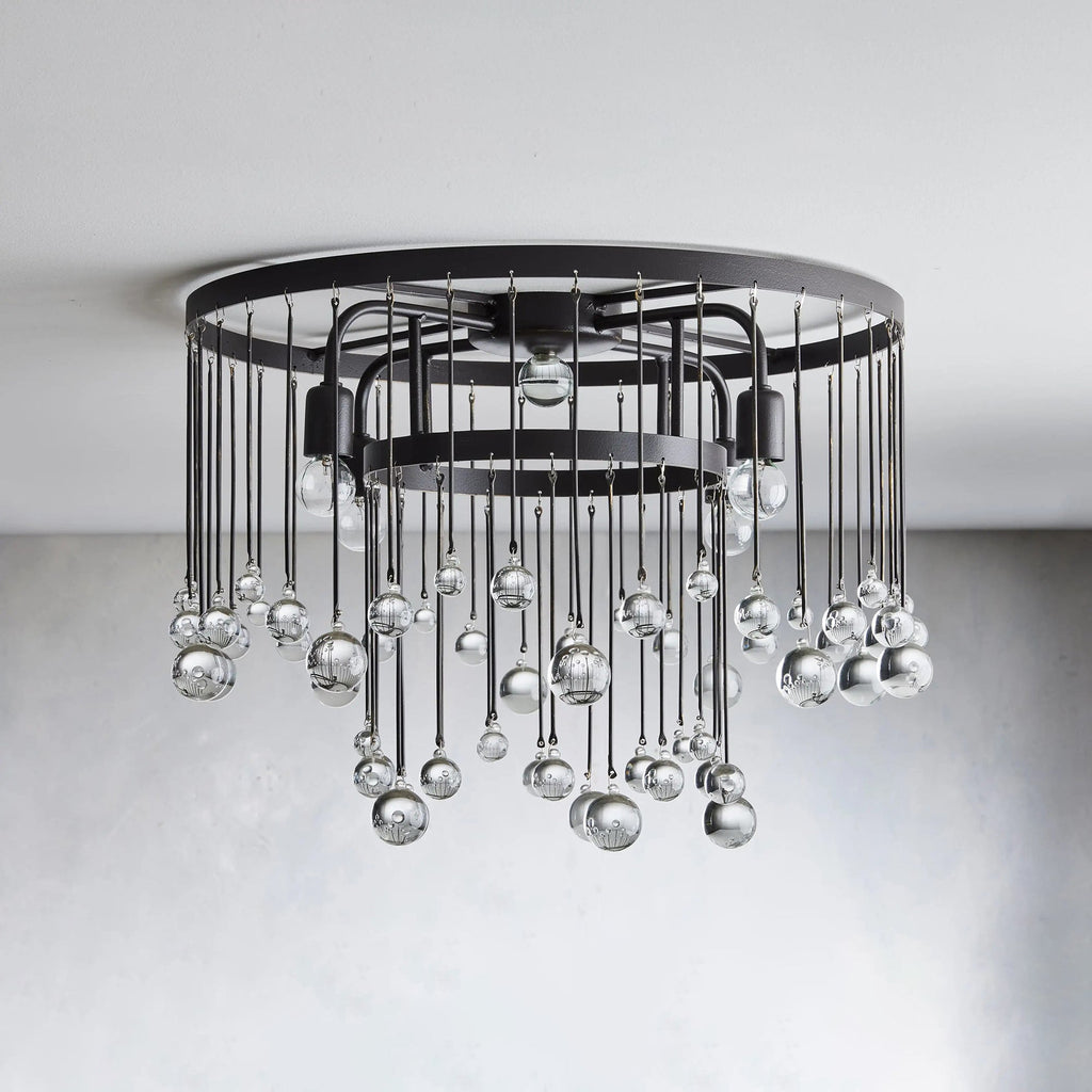 Fljotuvyo Postmodern Luxe Laiton Cristal Montage Encastré Plafonnier - Neutralighting
