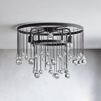 Fljotuvyo Postmodern Luxe Laiton Cristal Montage Encastré Plafonnier - Neutralighting