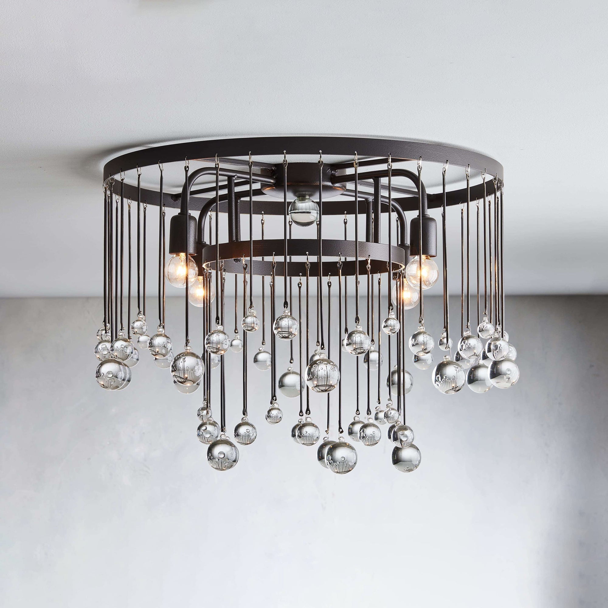 Fljotuvyo Postmodern Luxe Laiton Cristal Montage Encastré Plafonnier - Neutralighting