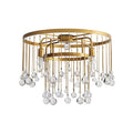 Fljotuvyo Postmodern Luxe Laiton Cristal Montage Encastré Plafonnier - Neutralighting