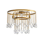 Fljotuvyo Postmodern Luxe Laiton Cristal Montage Encastré Plafonnier - Neutralighting