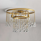 Fljotuvyo Postmodern Luxe Laiton Cristal Montage Encastré Plafonnier - Neutralighting