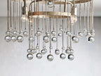 Fljotuvyo Postmodern Luxe Laiton Cristal Montage Encastré Plafonnier - Neutralighting