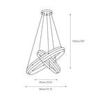 Himinuvyo Moderne Minimaliste LED Acrylique Métal Lustre - Neutralighting
