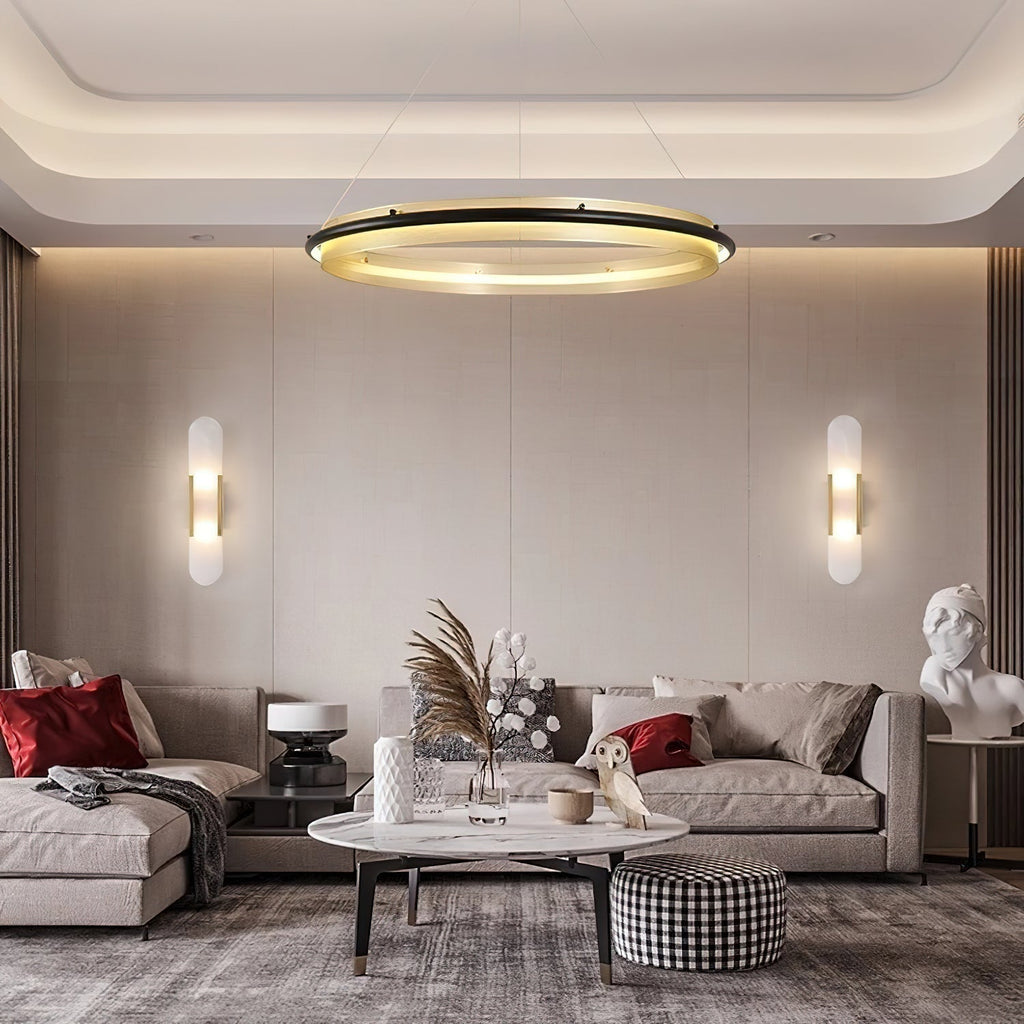 Himinuvyo Moderne Minimaliste LED Acrylique Métal Lustre - Neutralighting