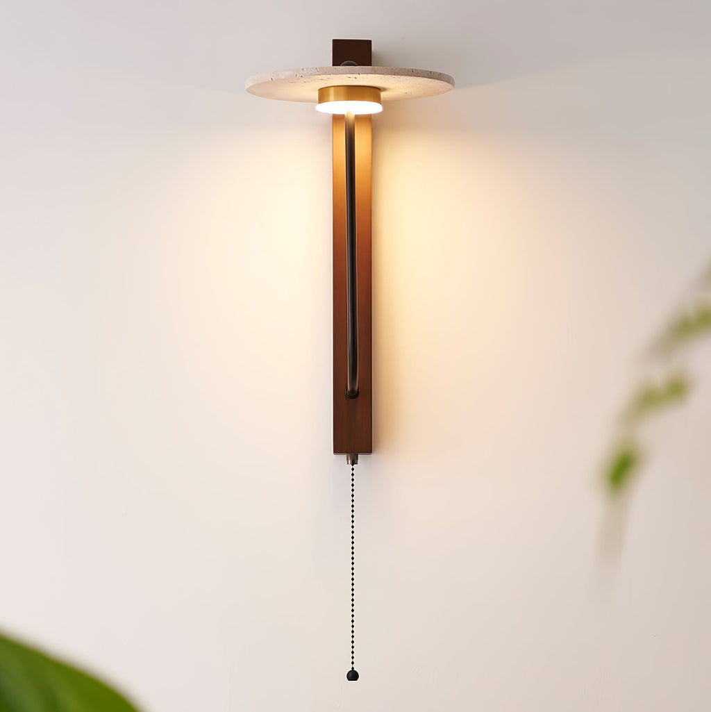 Viphayra Applique Murale à Bras Levier en Travertin - Neutralighting
