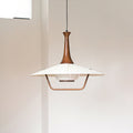 Vionne Suspension en bois et blanc style milieu du siècle - Neutralighting
